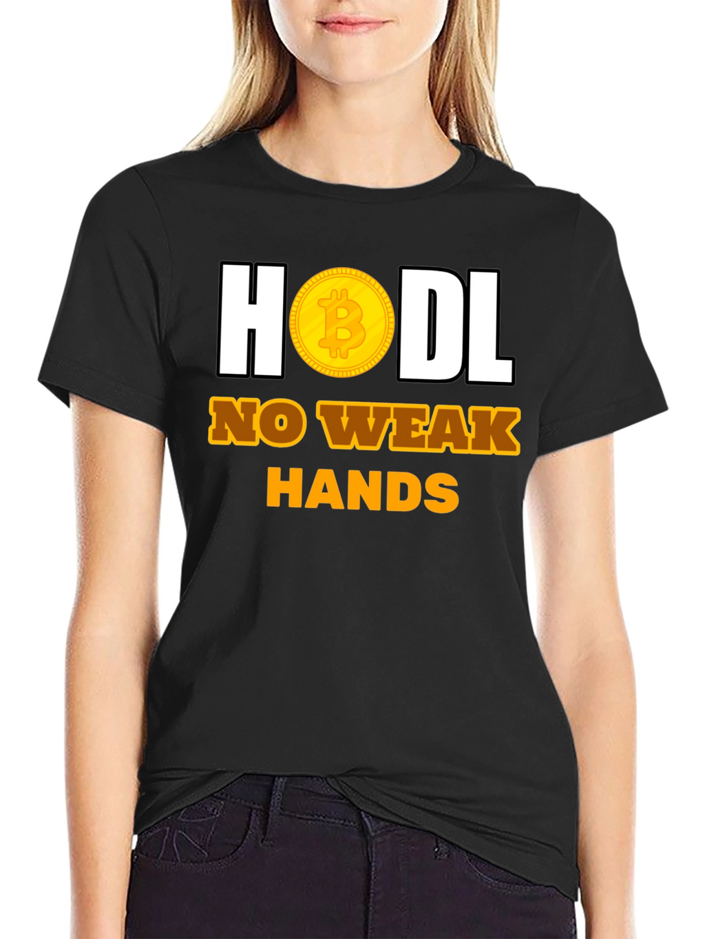 HODL No Weak Hands Bitcoin T-Shirt
