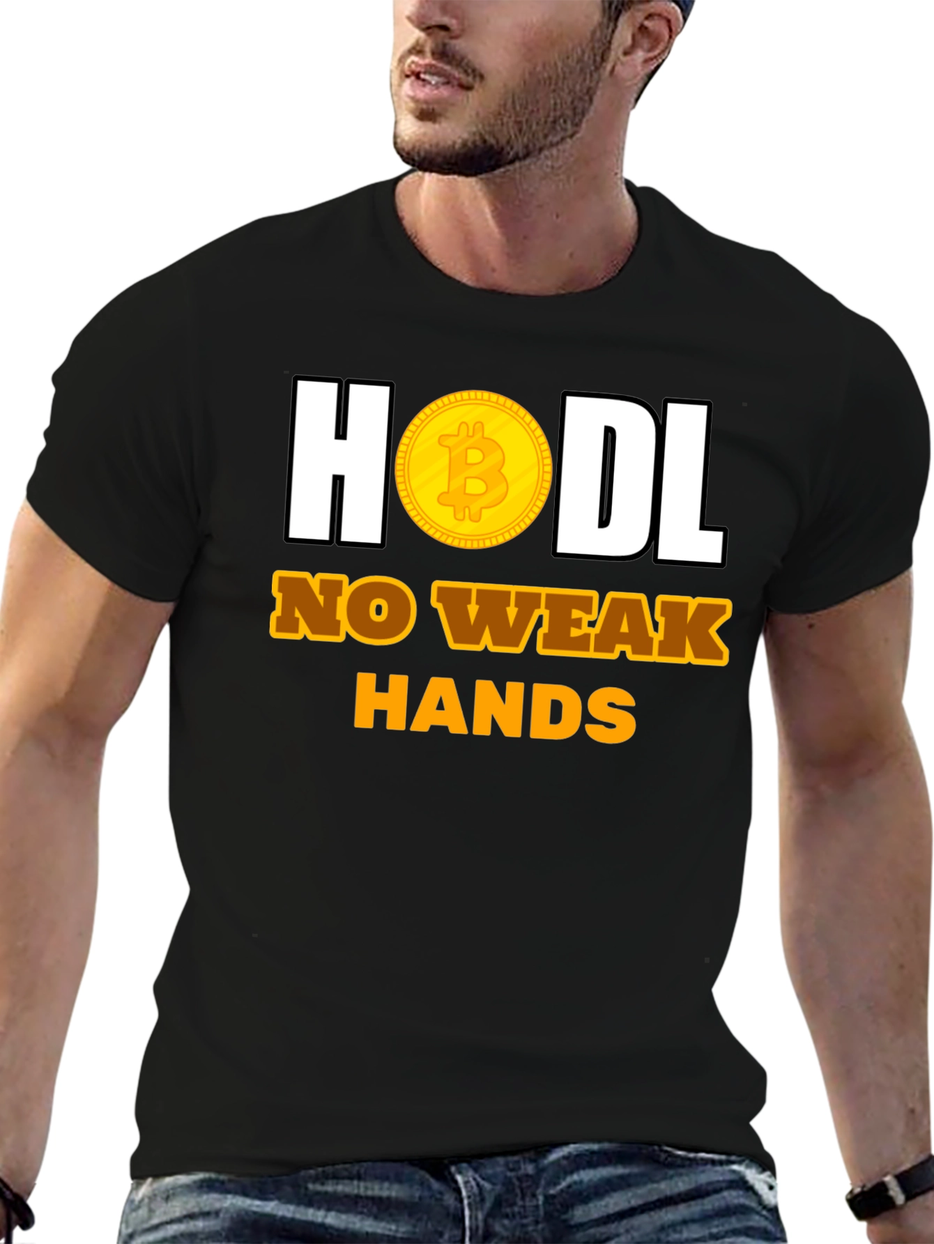 HODL No Weak Hands Bitcoin T-Shirt