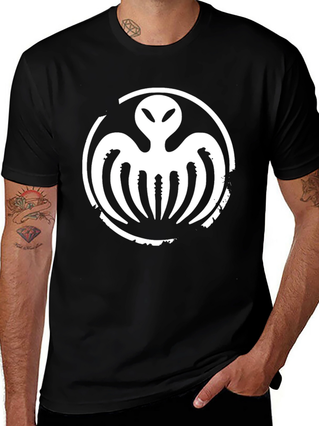 Spectre Octopus Graphic Black T-Shirt