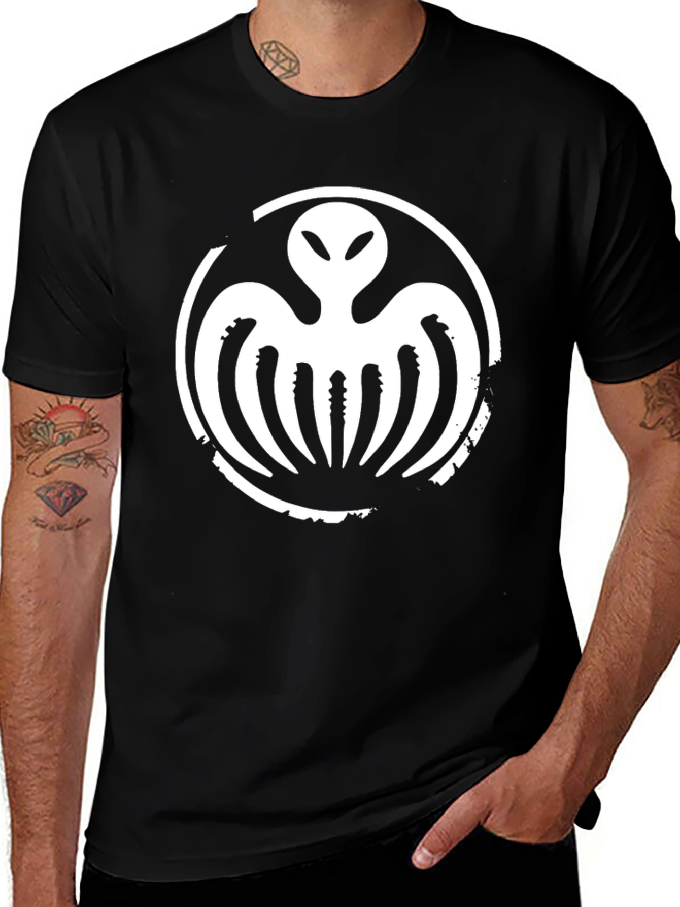 Spectre Octopus Graphic Black T-Shirt