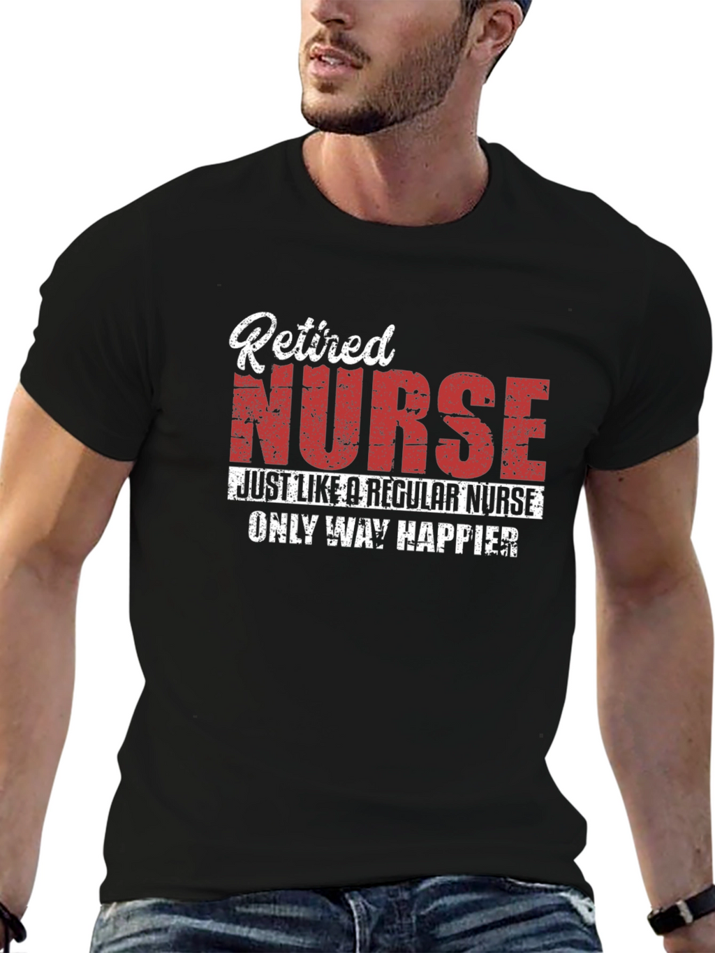 Retired Nurse T-Shirt - Happier Than Ever!