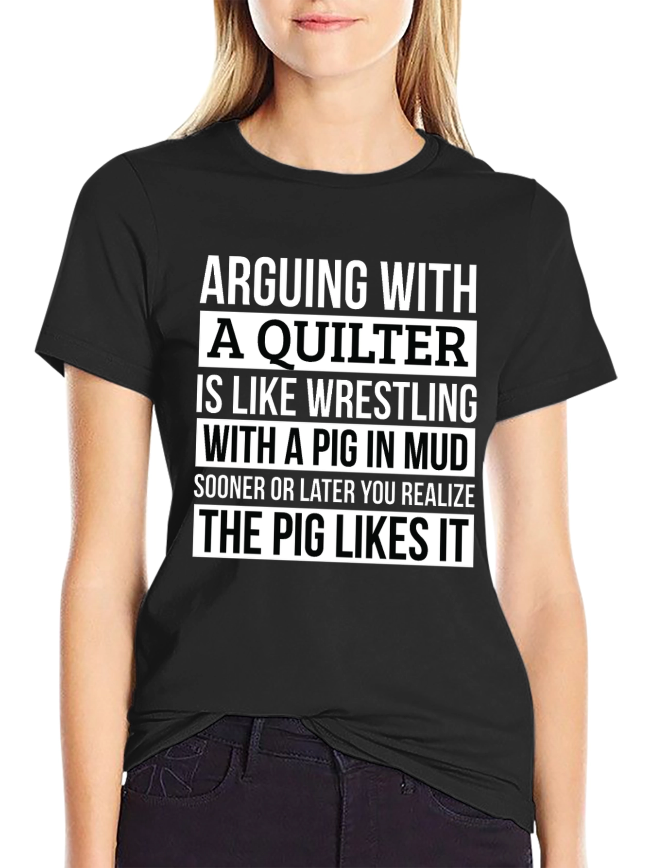 Arguing with a Quilter T-Shirt - Funny Quilting Gift