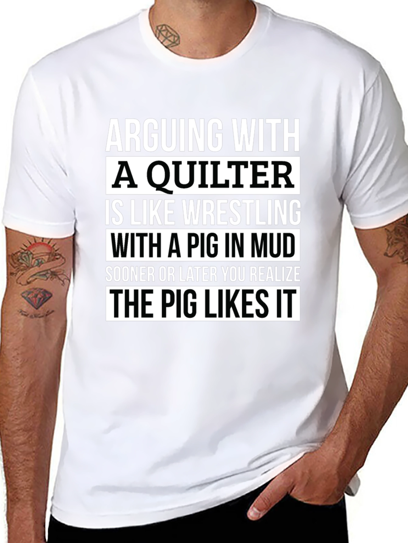 Arguing with a Quilter T-Shirt - Funny Quilting Gift