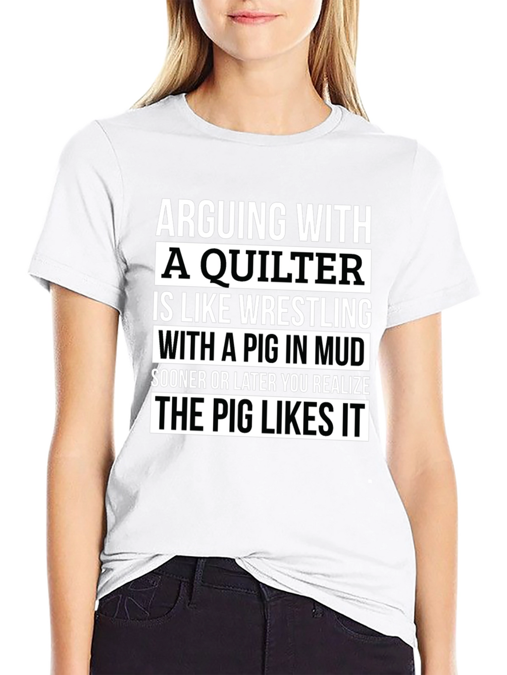 Arguing with a Quilter T-Shirt - Funny Quilting Gift