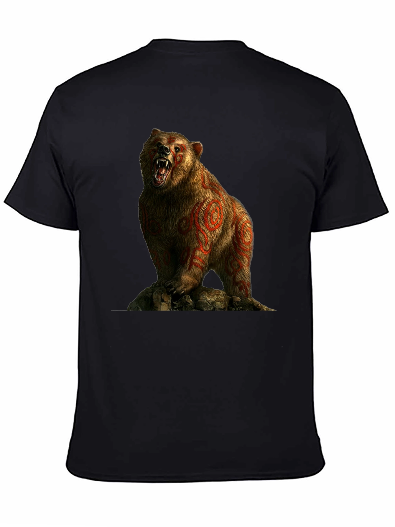 Bear Graphic T-Shirt - Mens Black Tee