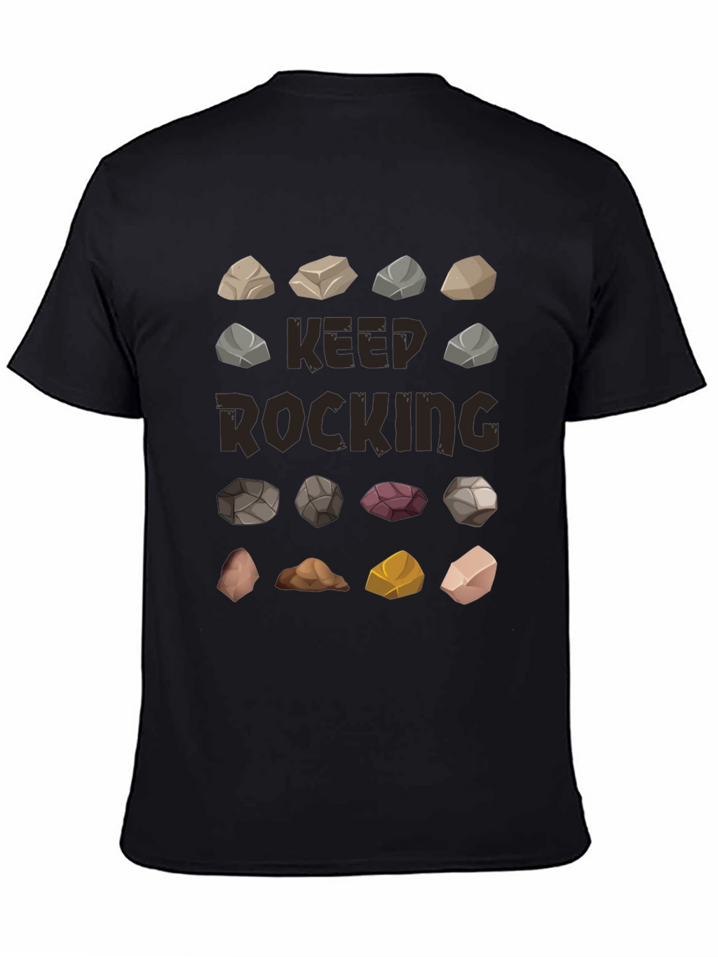 Keep Rocking Graphic T-Shirt - Funny Rock Collection Tee