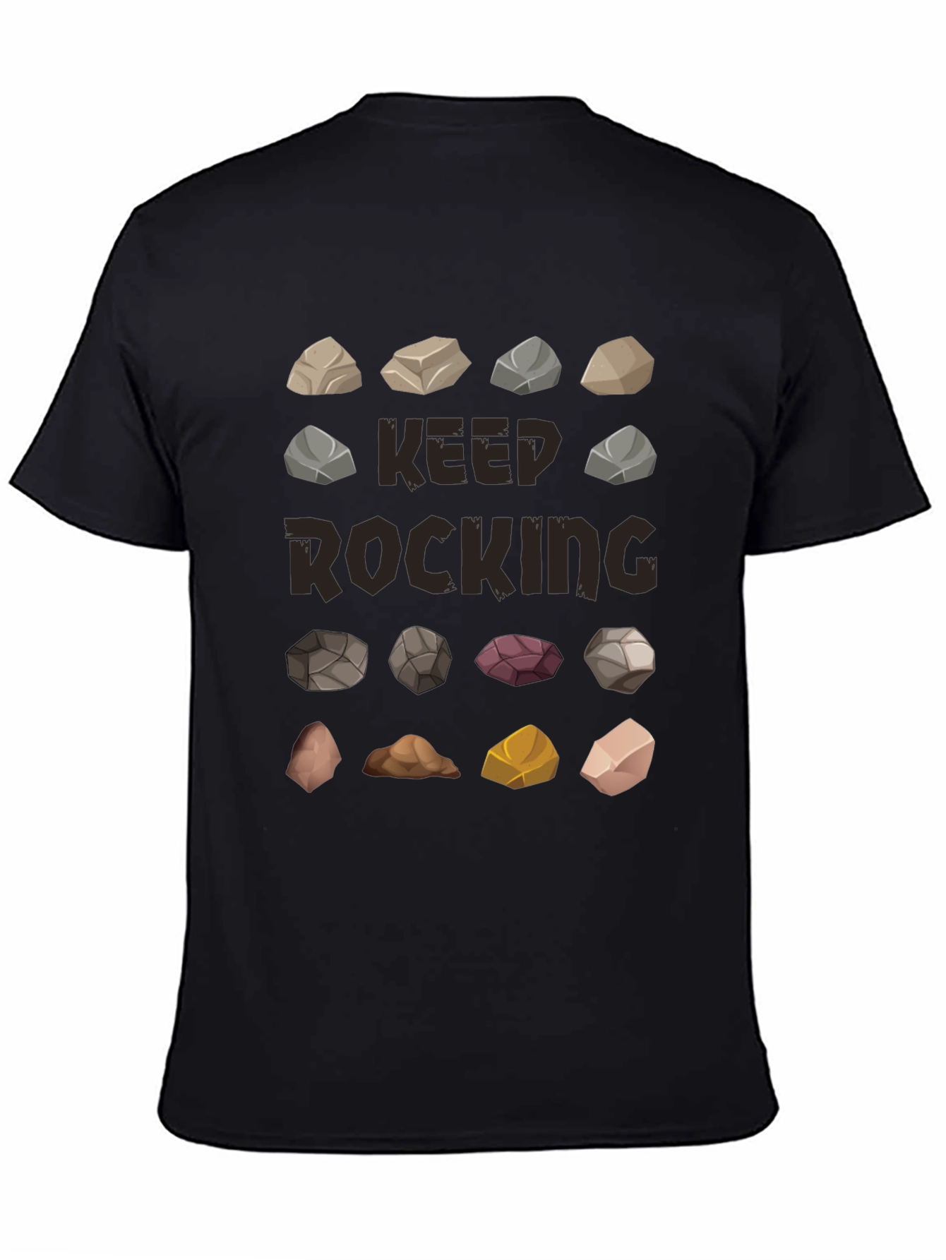 Keep Rocking Graphic T-Shirt - Funny Rock Collection Tee