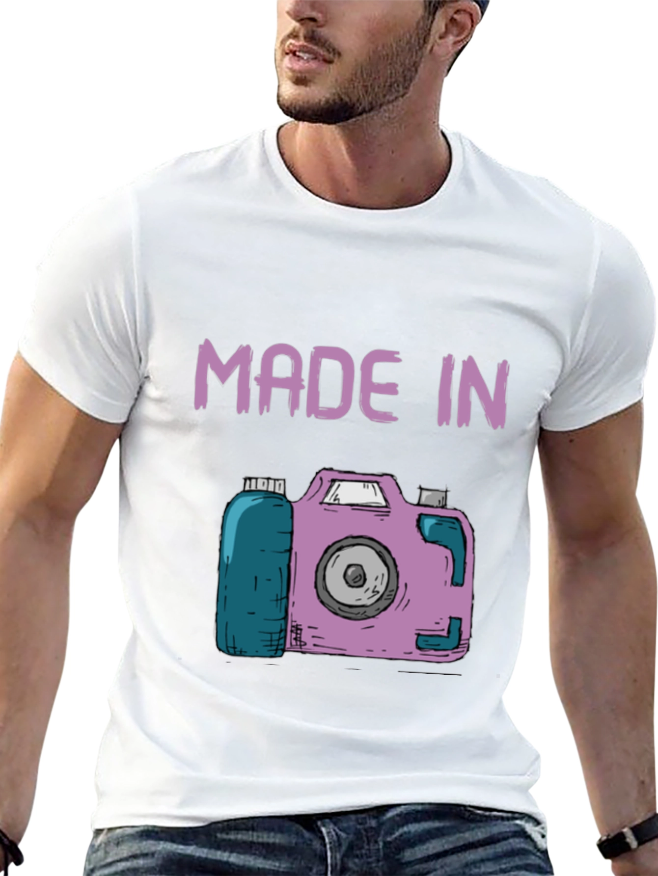 Retro Camera Graphic T-Shirt