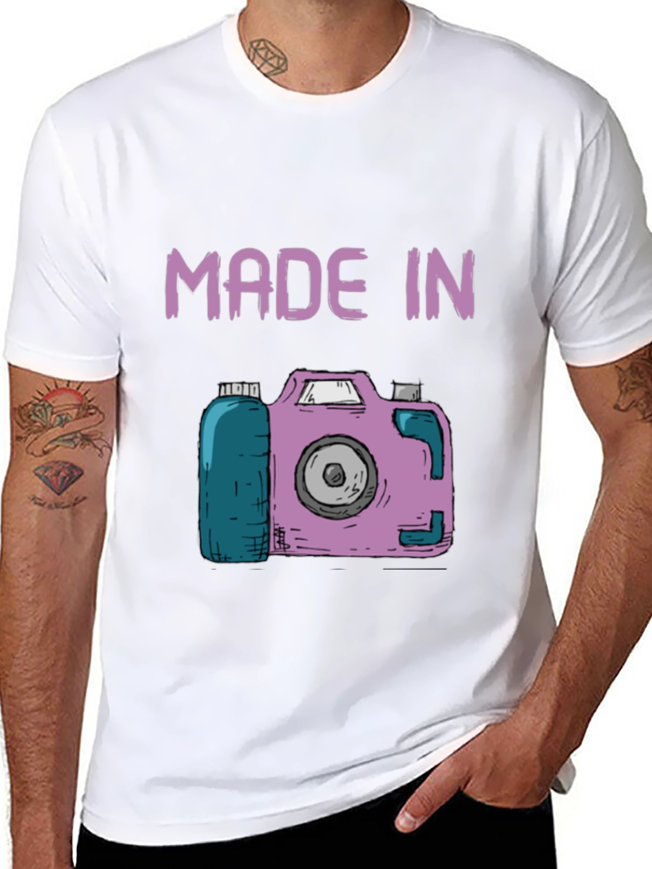 Retro Camera Graphic T-Shirt