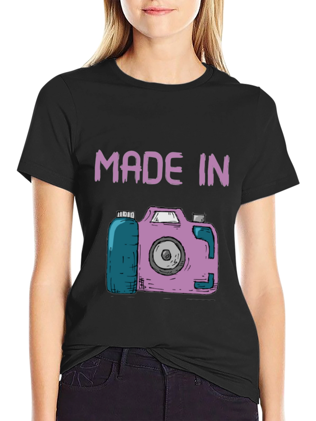 Retro Camera Graphic T-Shirt