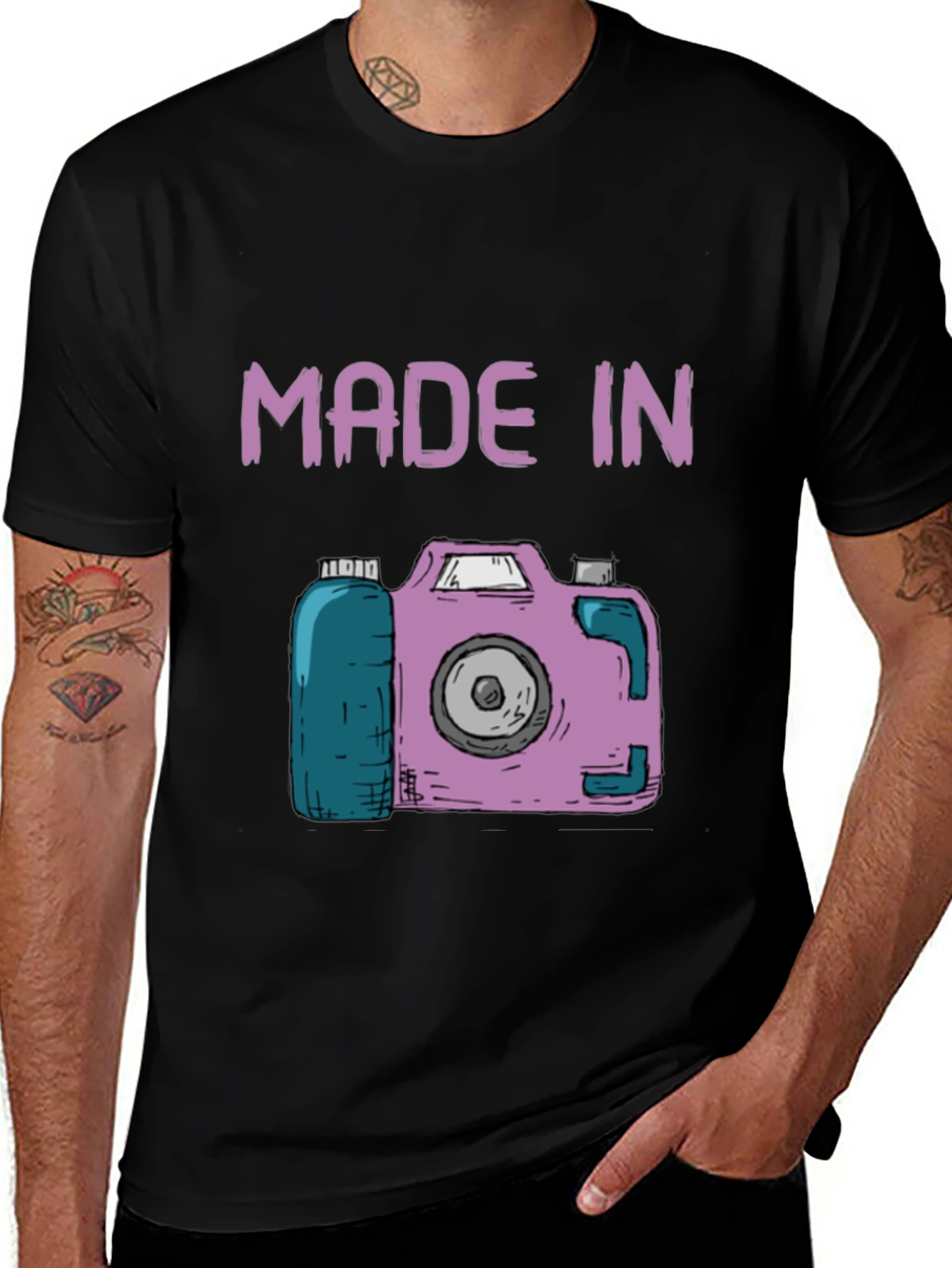 Retro Camera Graphic T-Shirt