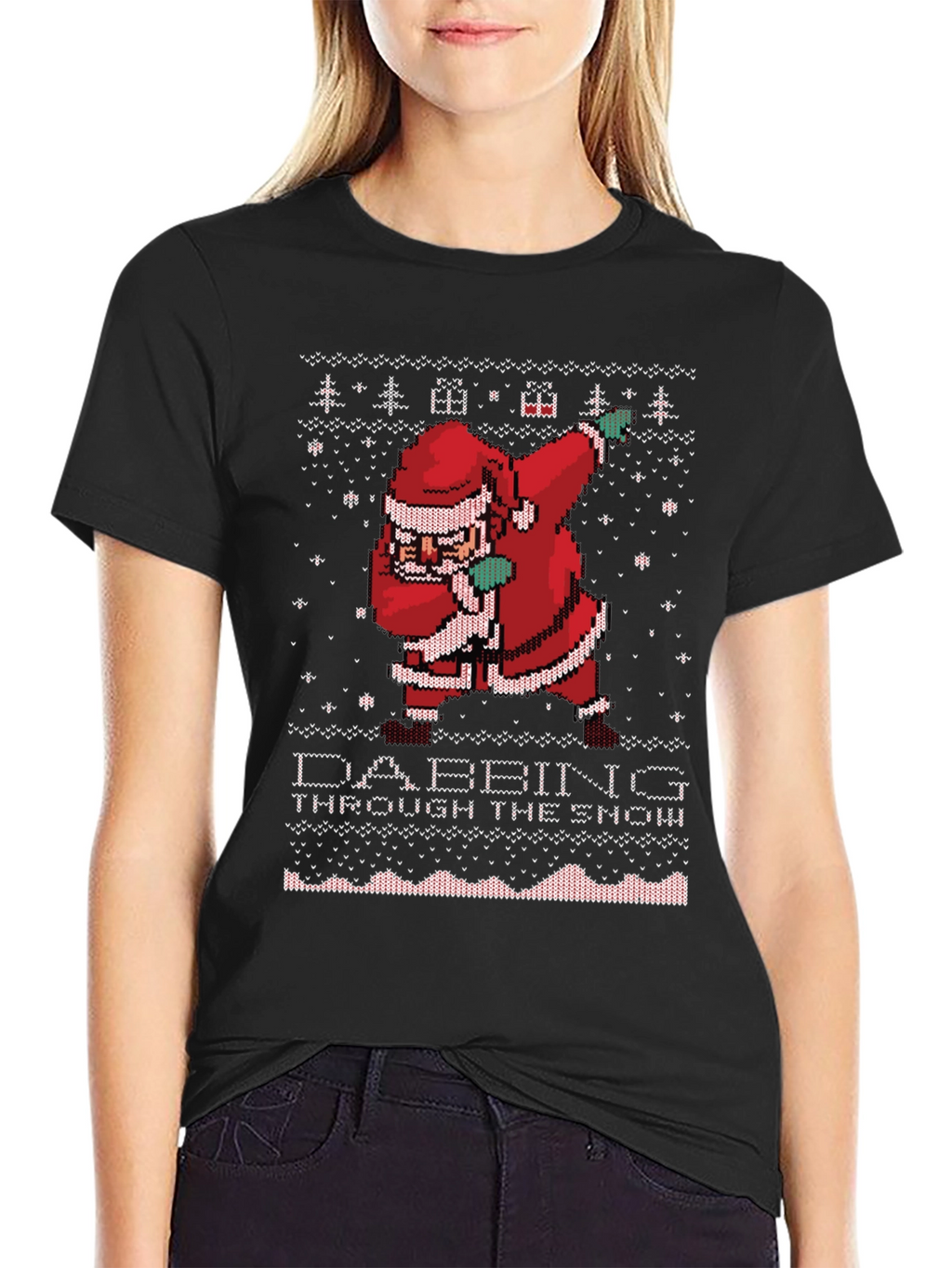 Dabbing Santa Ugly Christmas Sweater T-Shirt