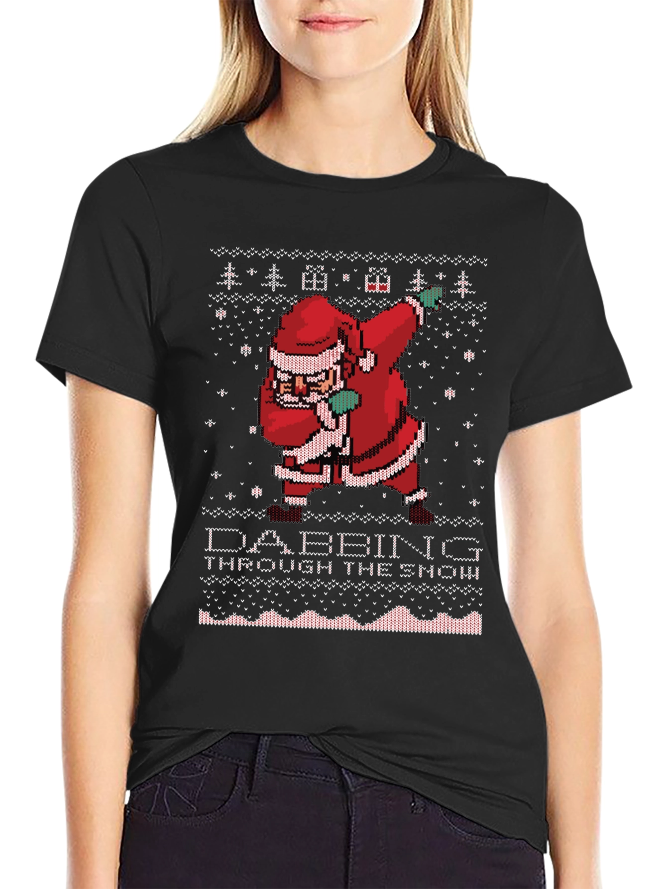 Dabbing Santa Ugly Christmas Sweater T-Shirt