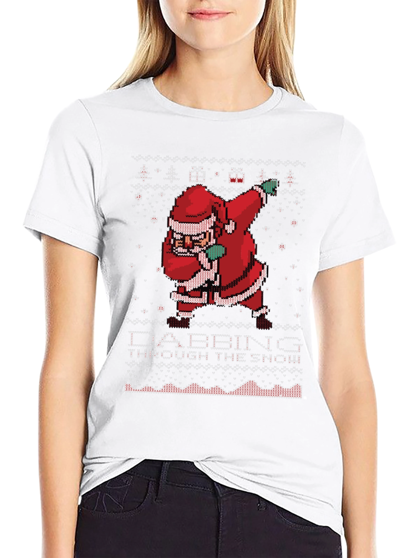 Dabbing Santa Ugly Christmas Sweater T-Shirt