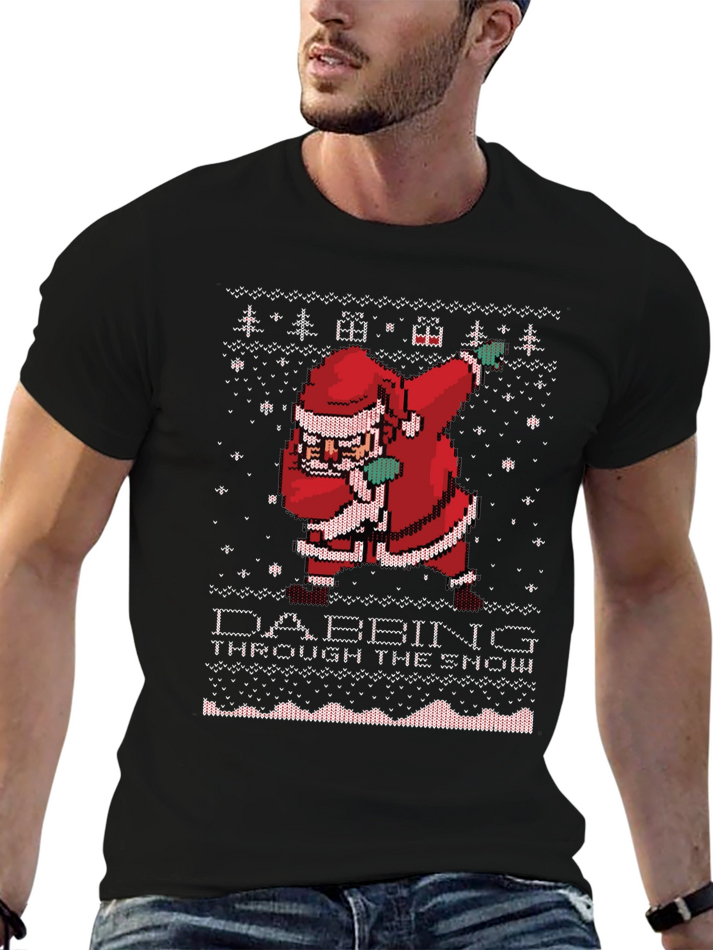 Dabbing Santa Ugly Christmas Sweater T-Shirt