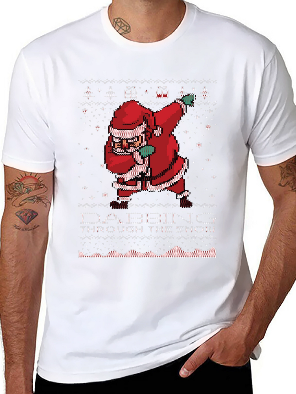 Dabbing Santa Ugly Christmas Sweater T-Shirt