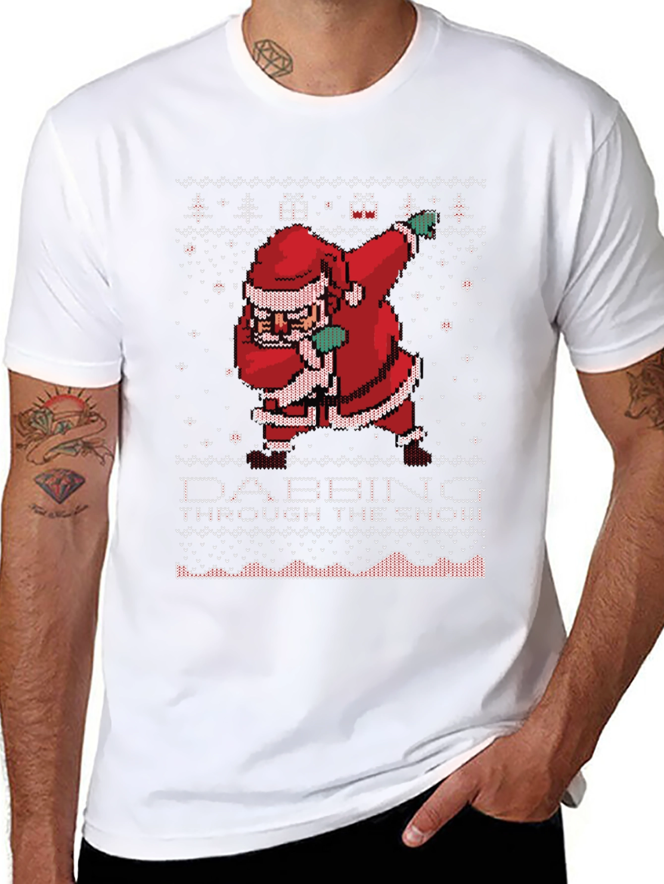 Dabbing Santa Ugly Christmas Sweater T-Shirt