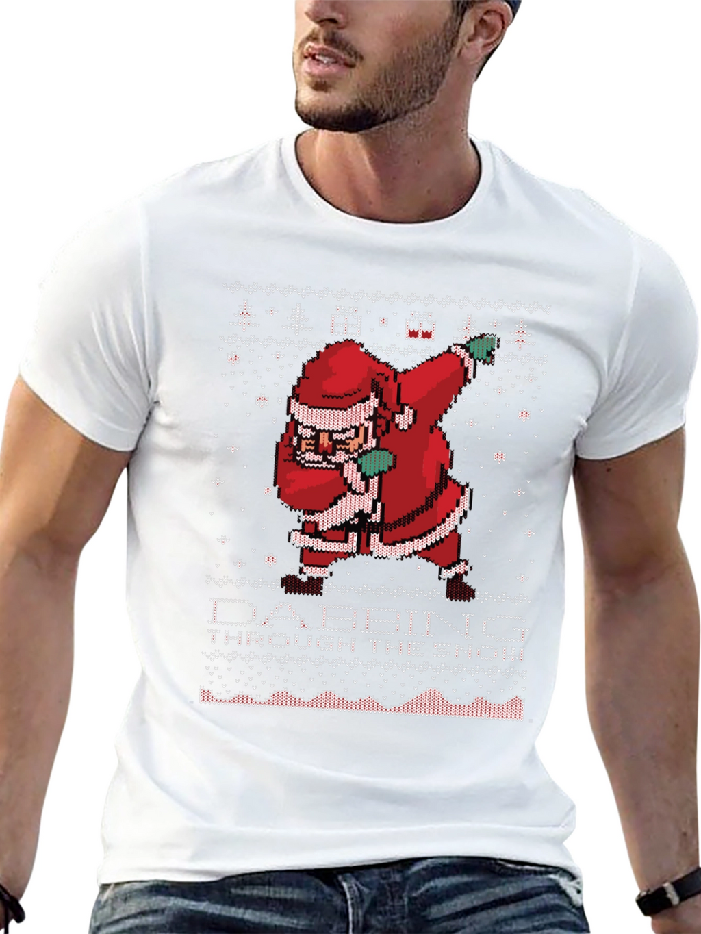 Dabbing Santa Ugly Christmas Sweater T-Shirt