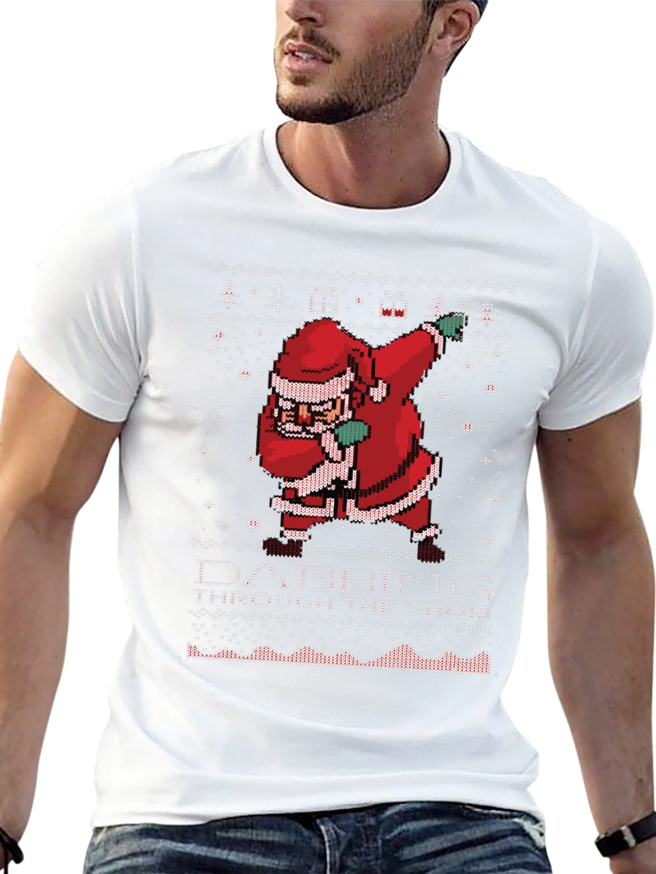Dabbing Santa Ugly Christmas Sweater T-Shirt