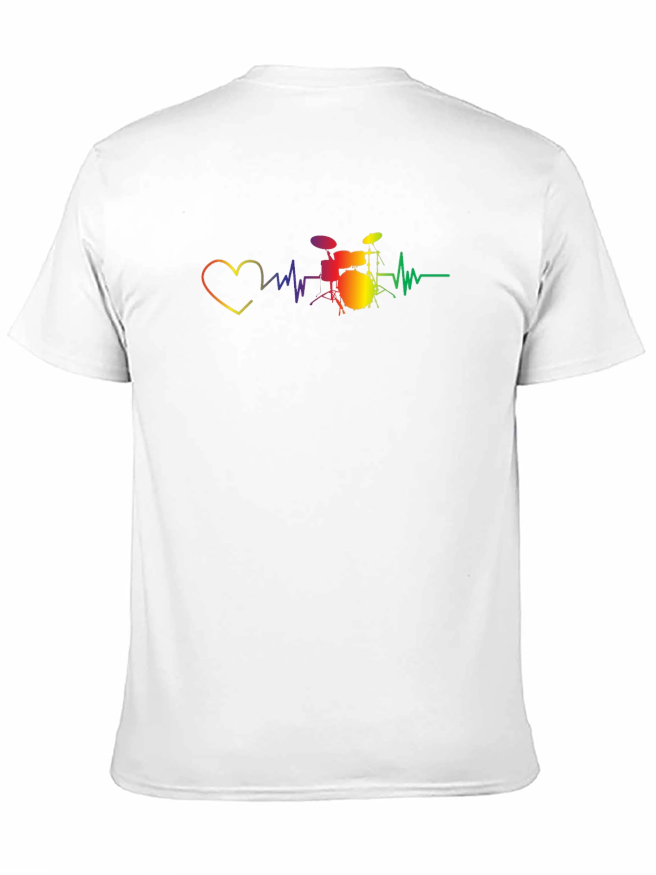 Drum Heartbeat Graphic Tee - Music Lovers T-Shirt