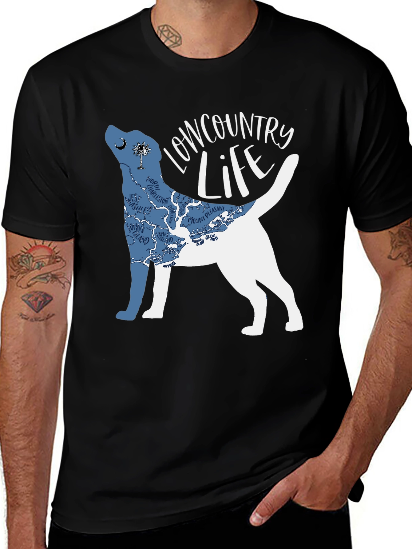 Lowcountry Life Graphic Tee - Black