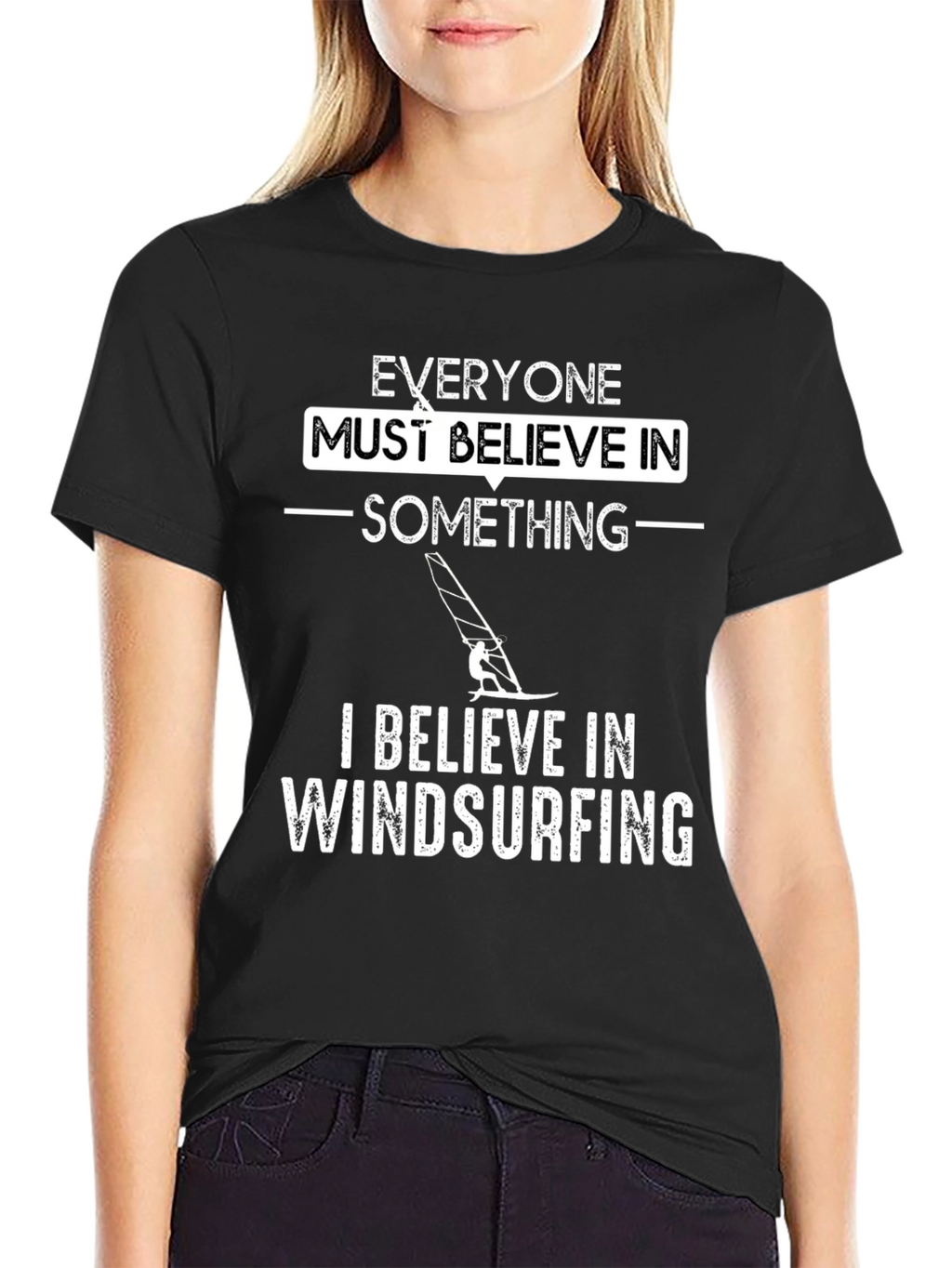 Windsurfing Belief T-Shirt - Unique Design Tee
