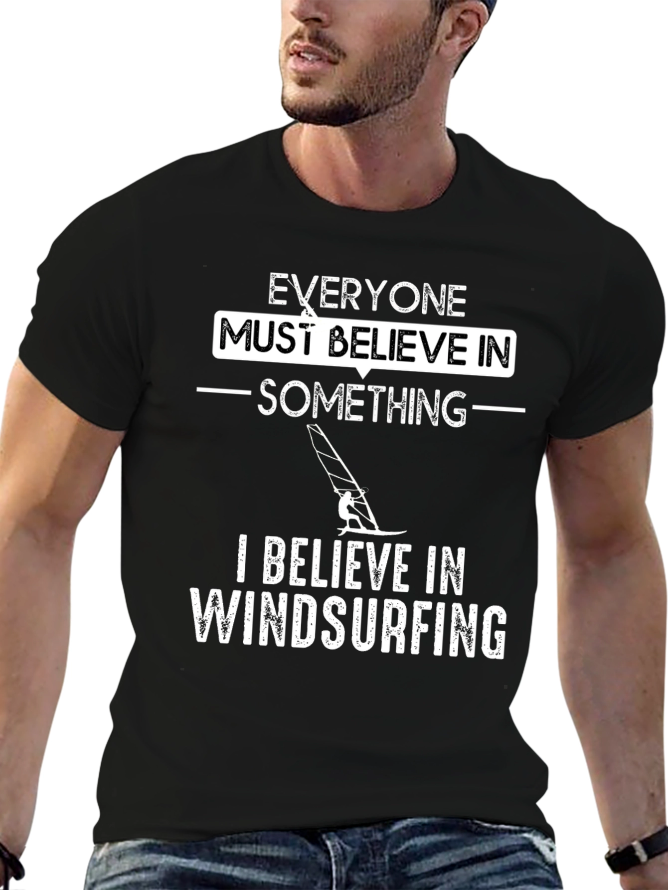 Windsurfing Belief T-Shirt - Unique Design Tee