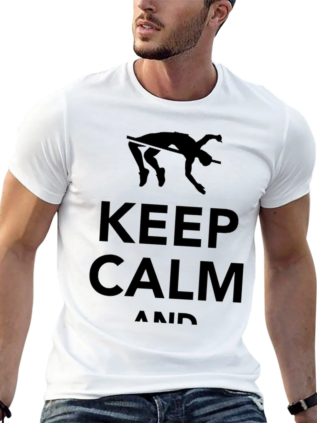 Keep Calm High Jump T-Shirt | Athlete Apparel