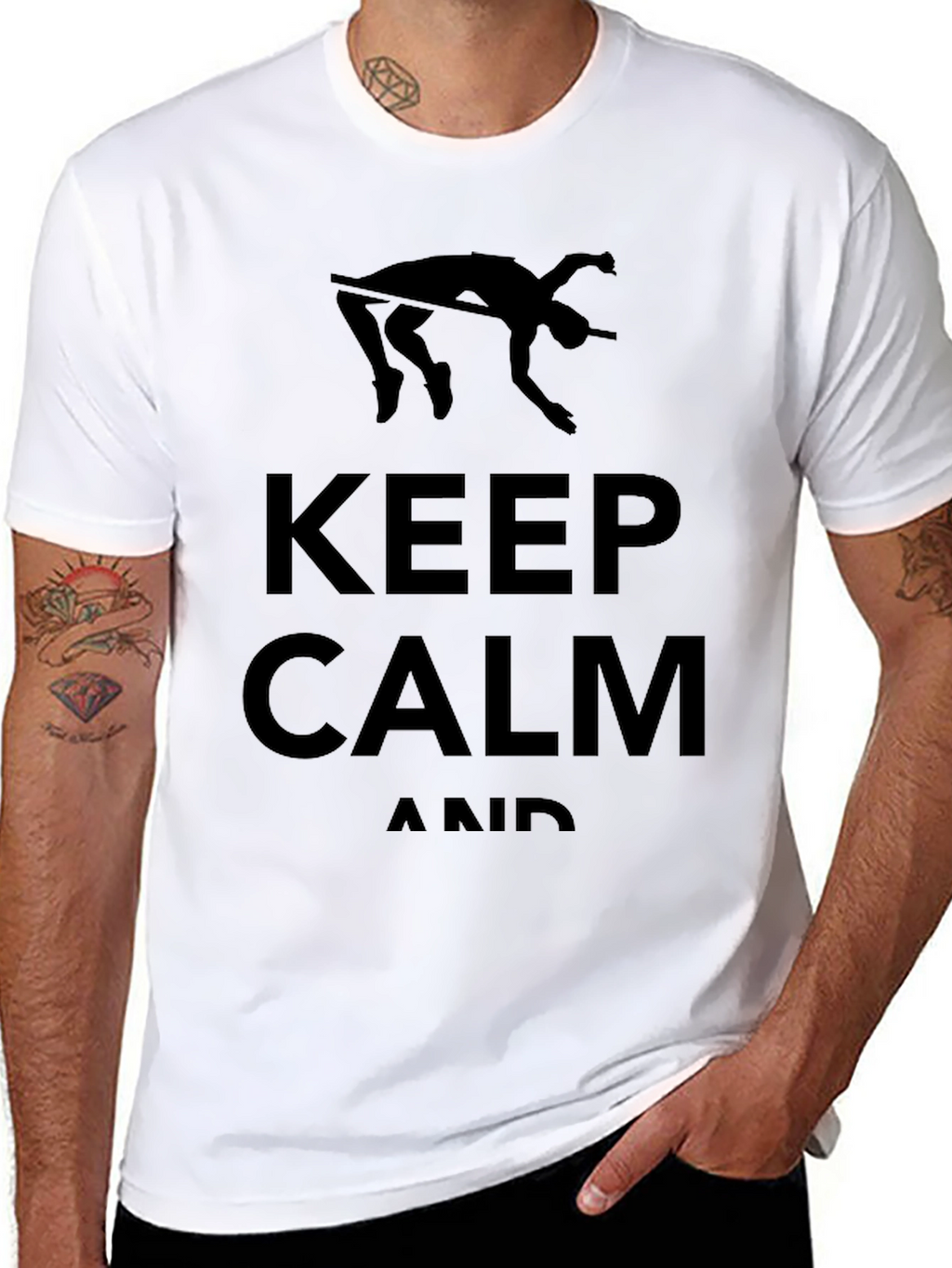 Keep Calm High Jump T-Shirt | Athlete Apparel