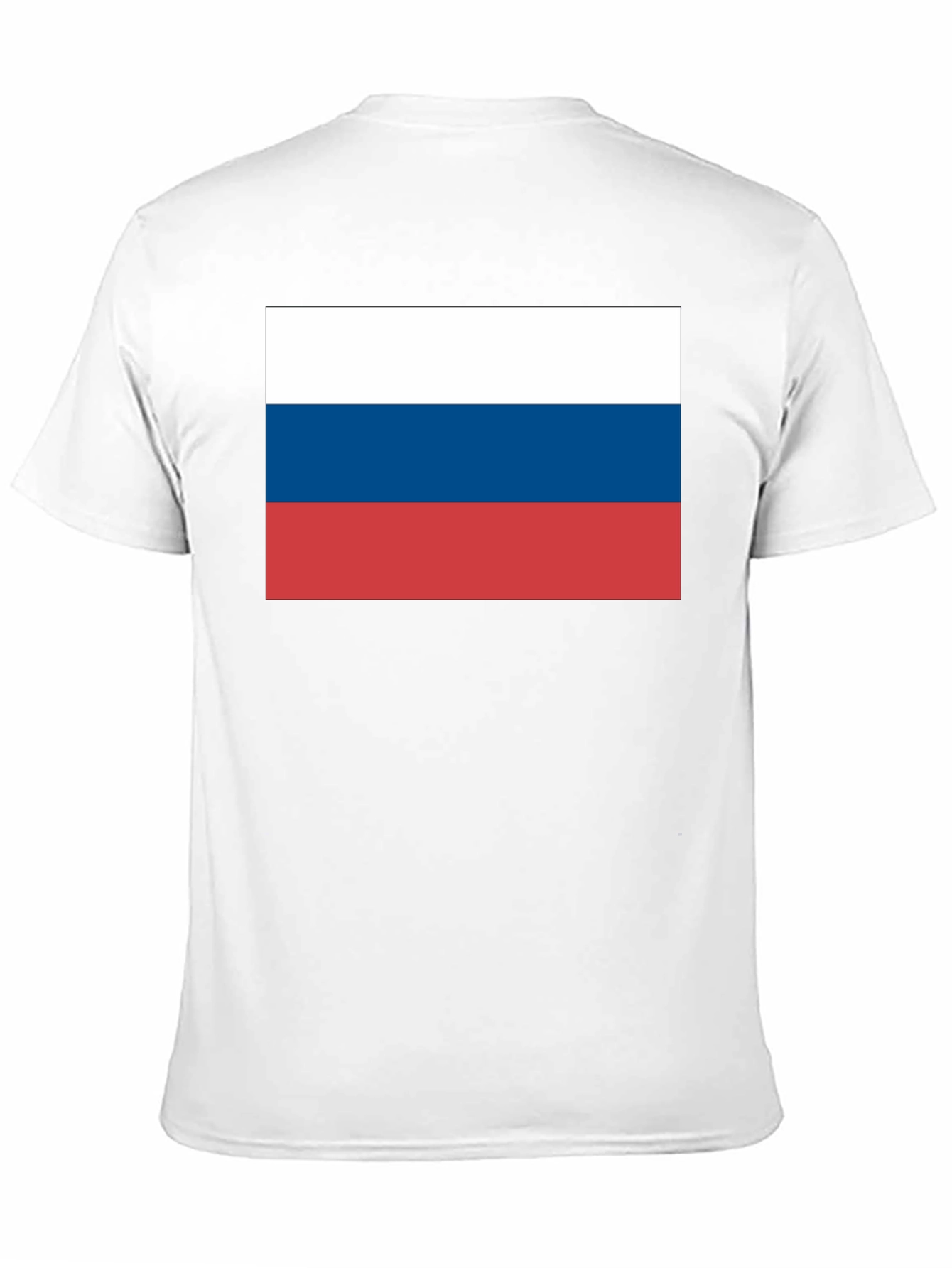 Russia Flag T-Shirt - Black Cotton Tee