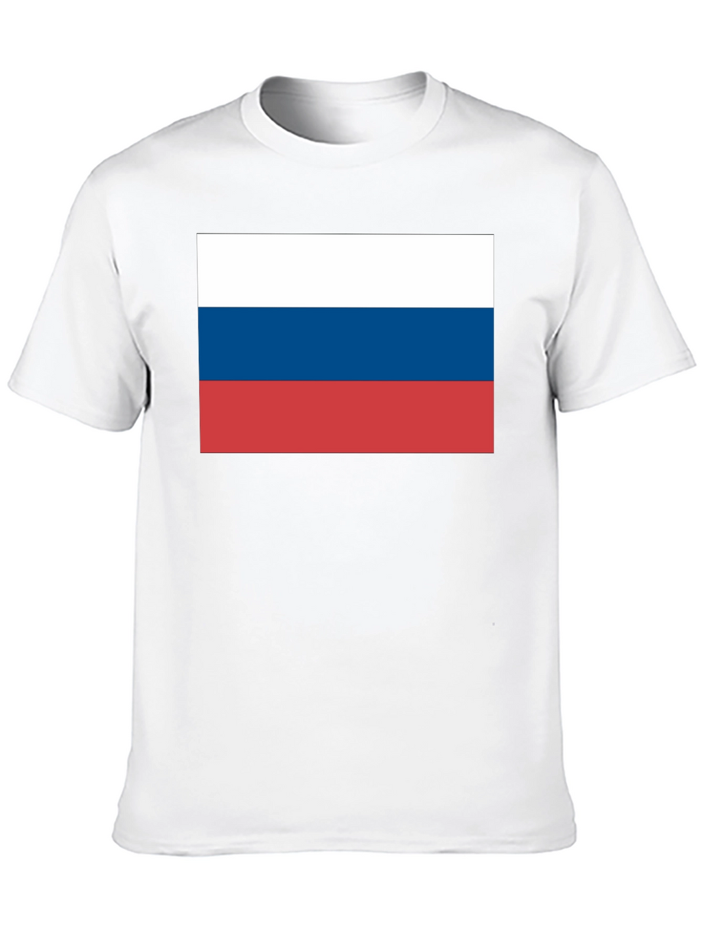 Russia Flag T-Shirt - Black Cotton Tee