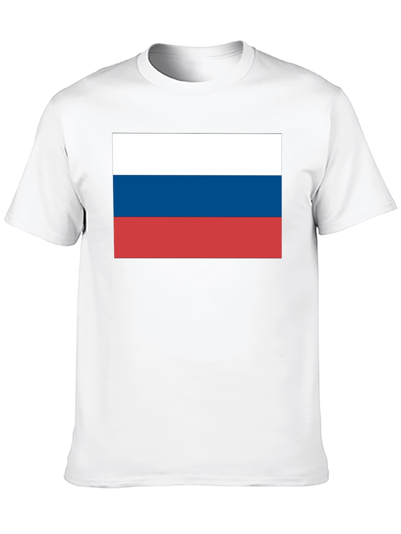 Russia Flag T-Shirt - Black Cotton Tee