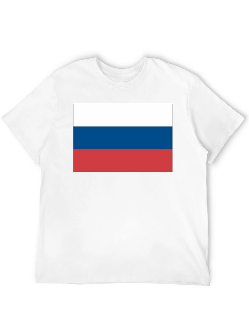 Russia Flag T-Shirt - Black Cotton Tee