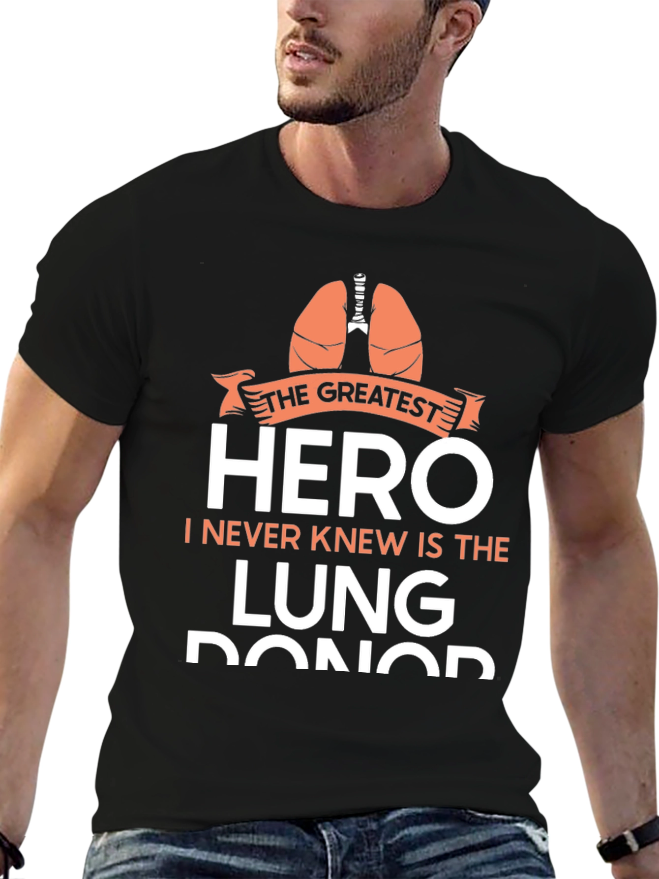 Greatest Hero Lung Donor Graphic Tee