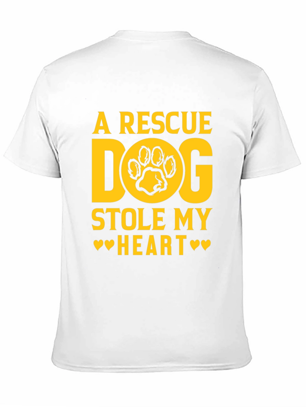 Rescue Dog Stole My Heart Black Graphic Tee