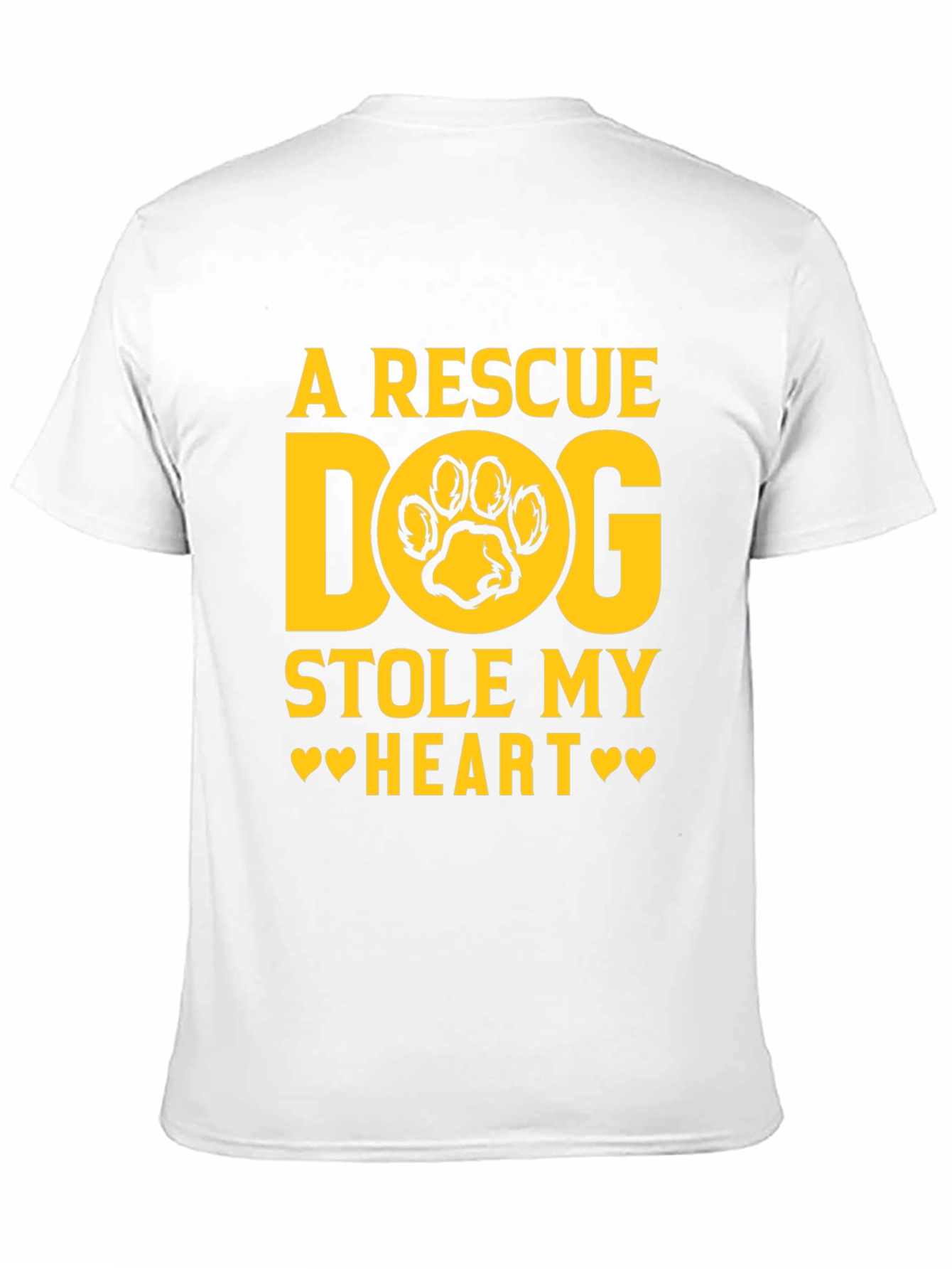 Rescue Dog Stole My Heart Black Graphic Tee