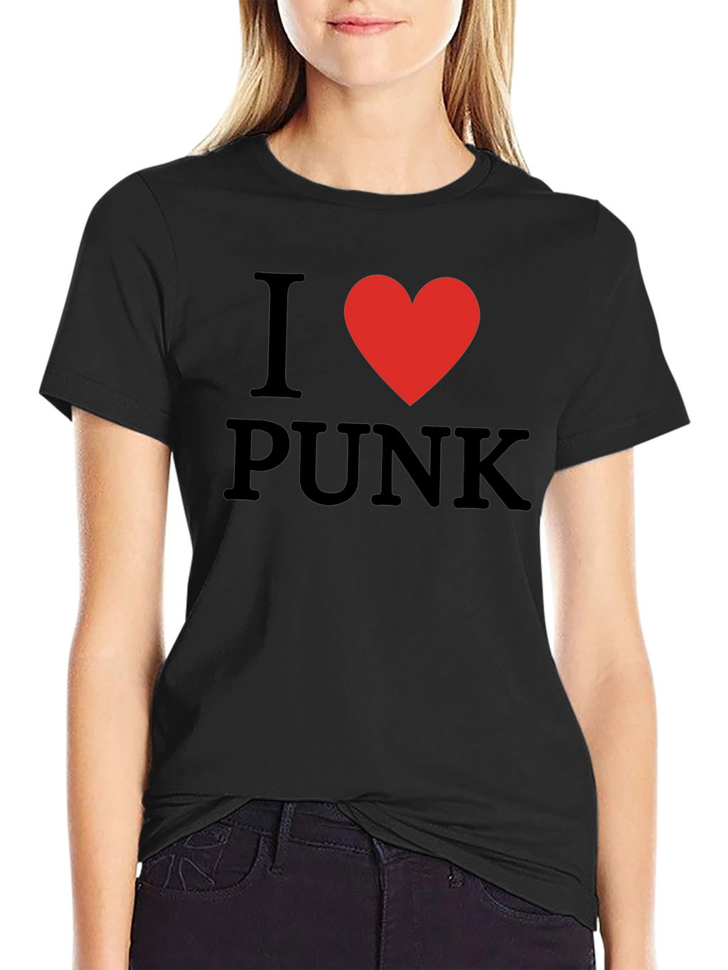 I Love Punk Black T-Shirt