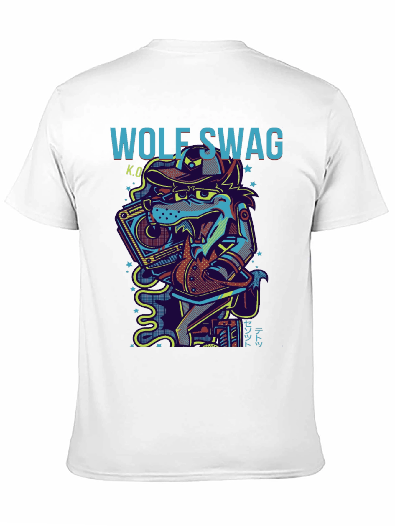Wolf Swag Graphic Print T-Shirt