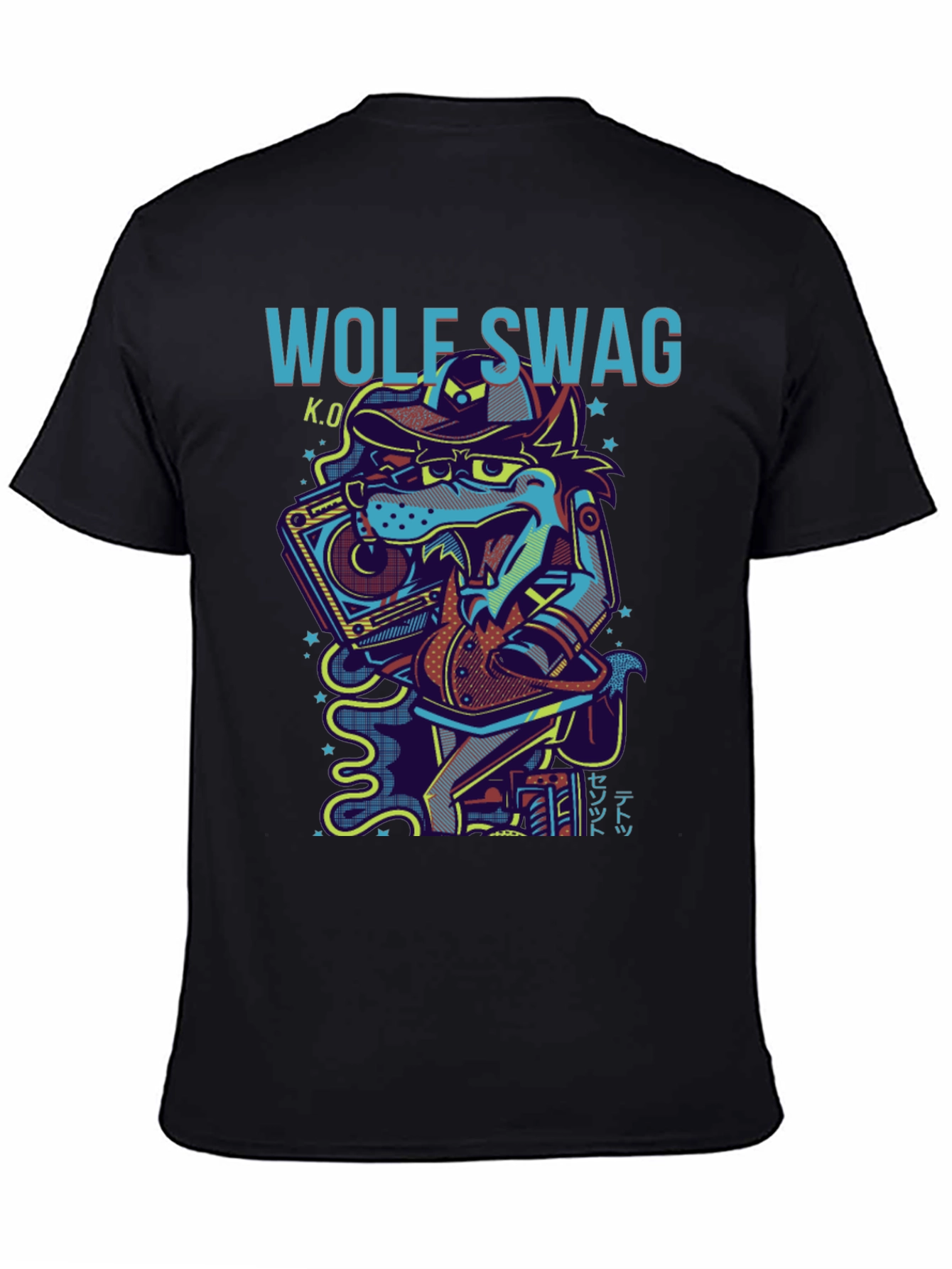 Wolf Swag Graphic Print T-Shirt