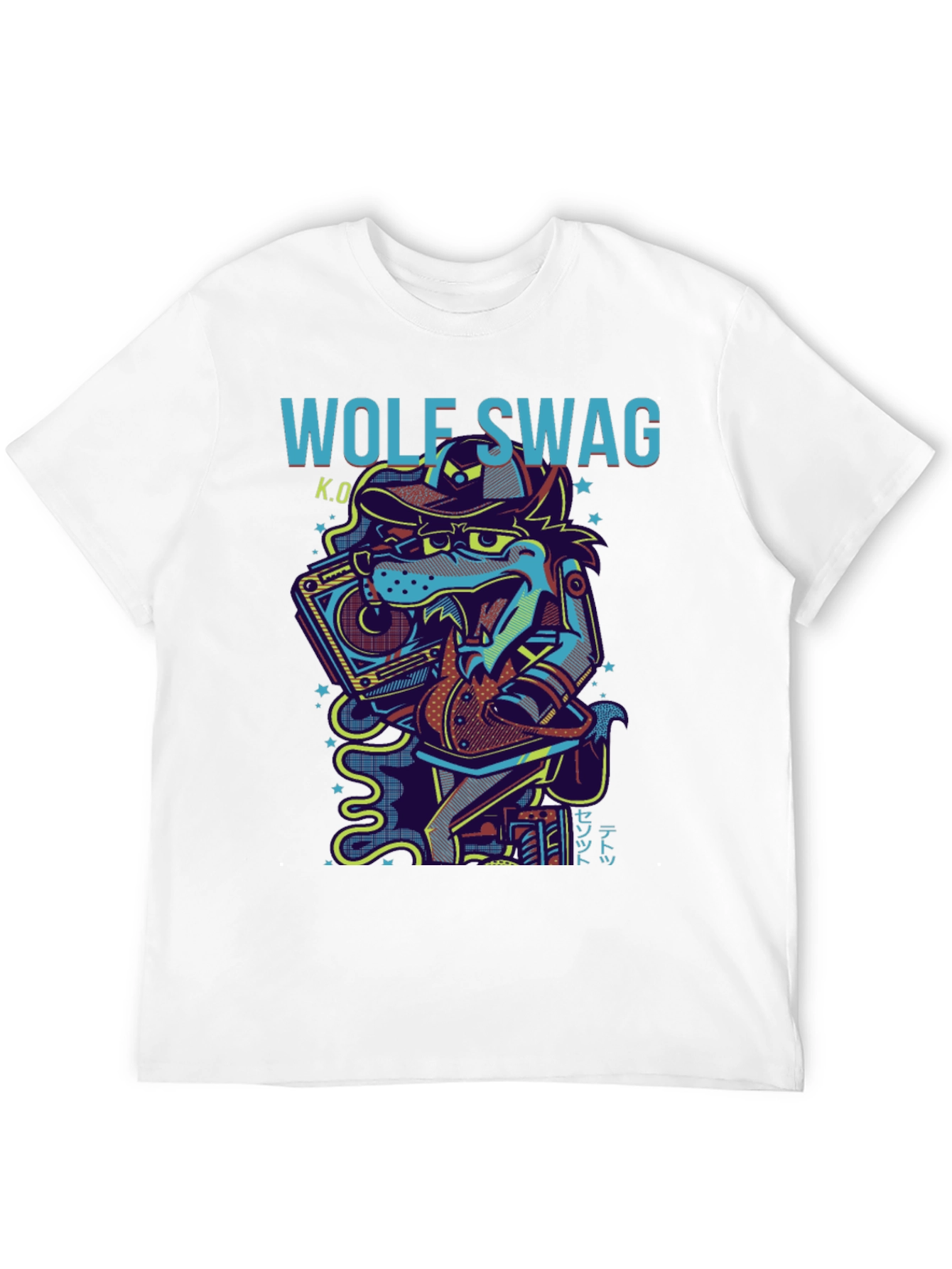 Wolf Swag Graphic Print T-Shirt
