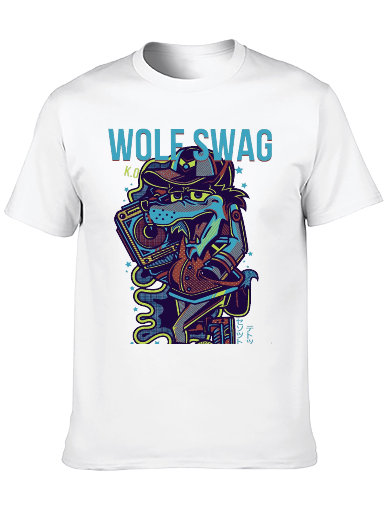 Wolf Swag Graphic Print T-Shirt