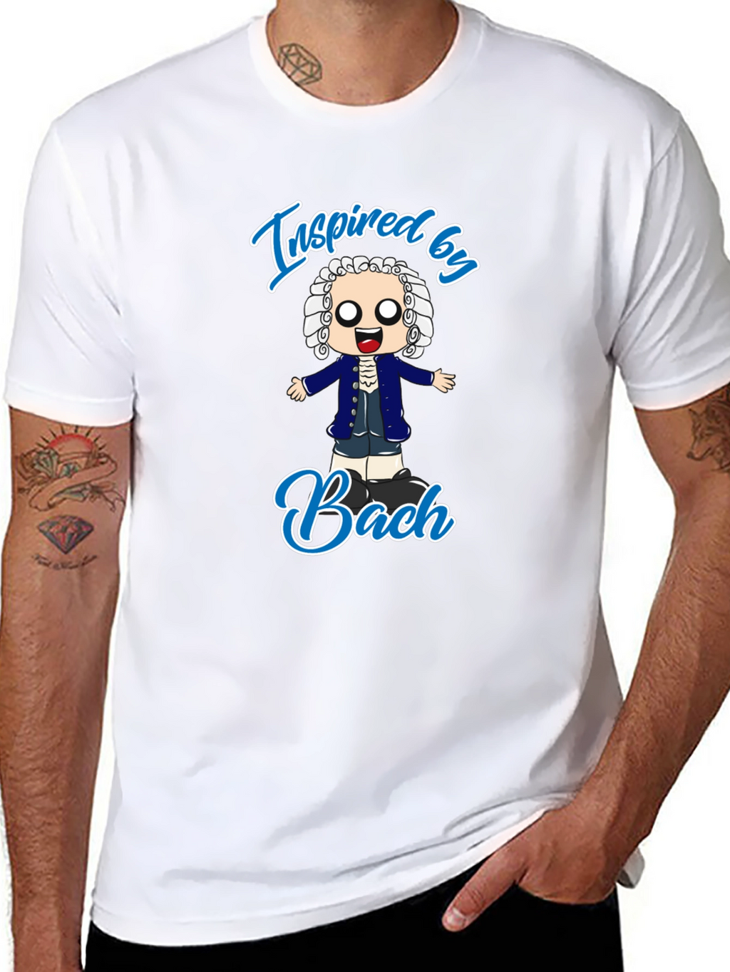 Inspired by Bach T-Shirt - Music Composer Tee