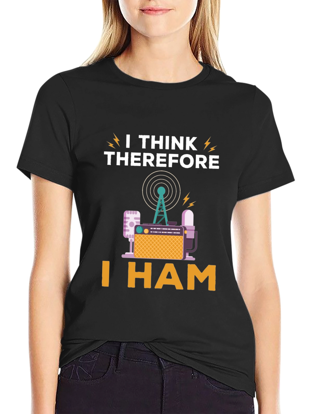 I Think Therefore I Ham Radio T-Shirt