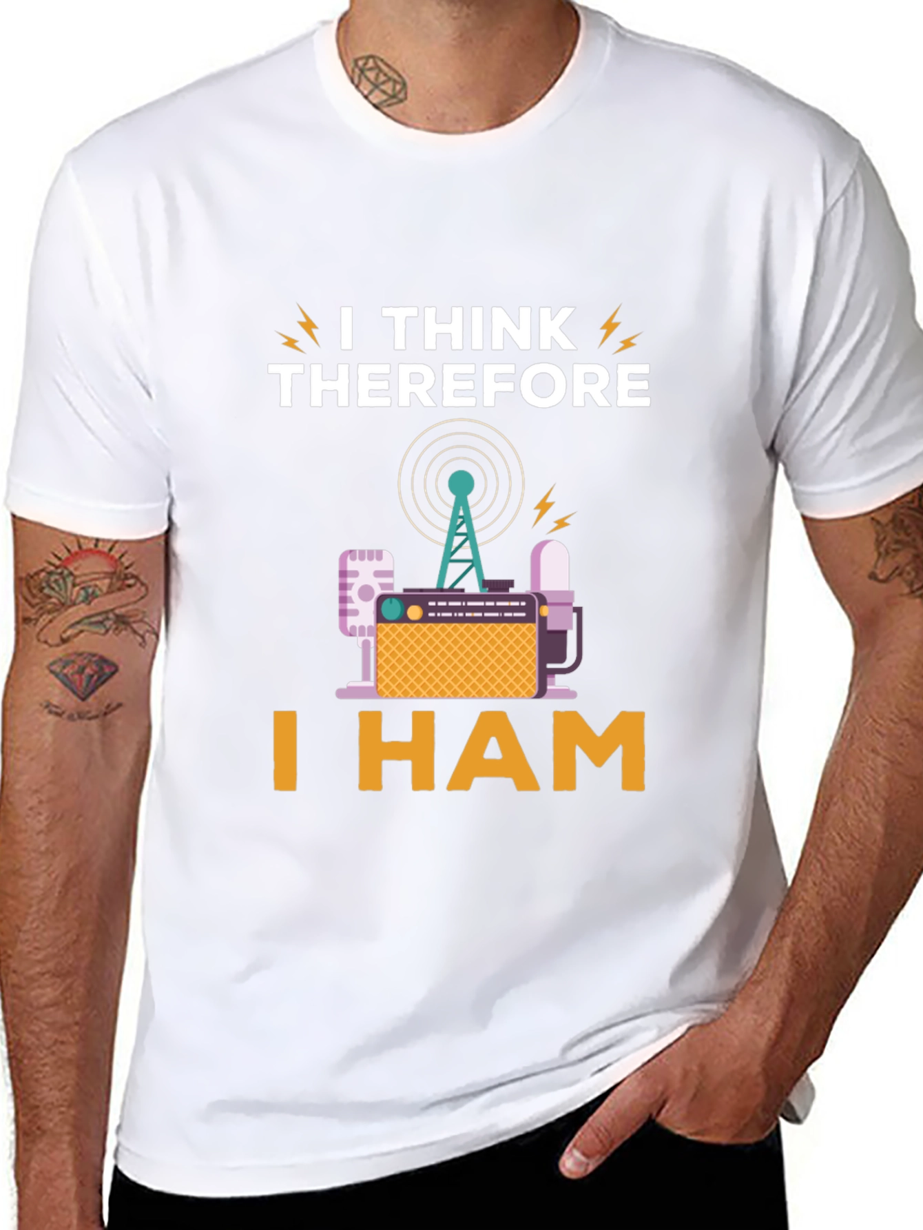 I Think Therefore I Ham Radio T-Shirt