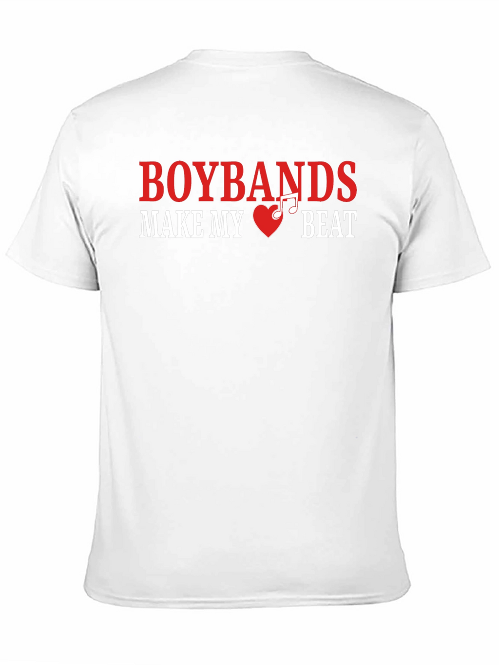 Boybands Make My Heart Beat Black T-Shirt