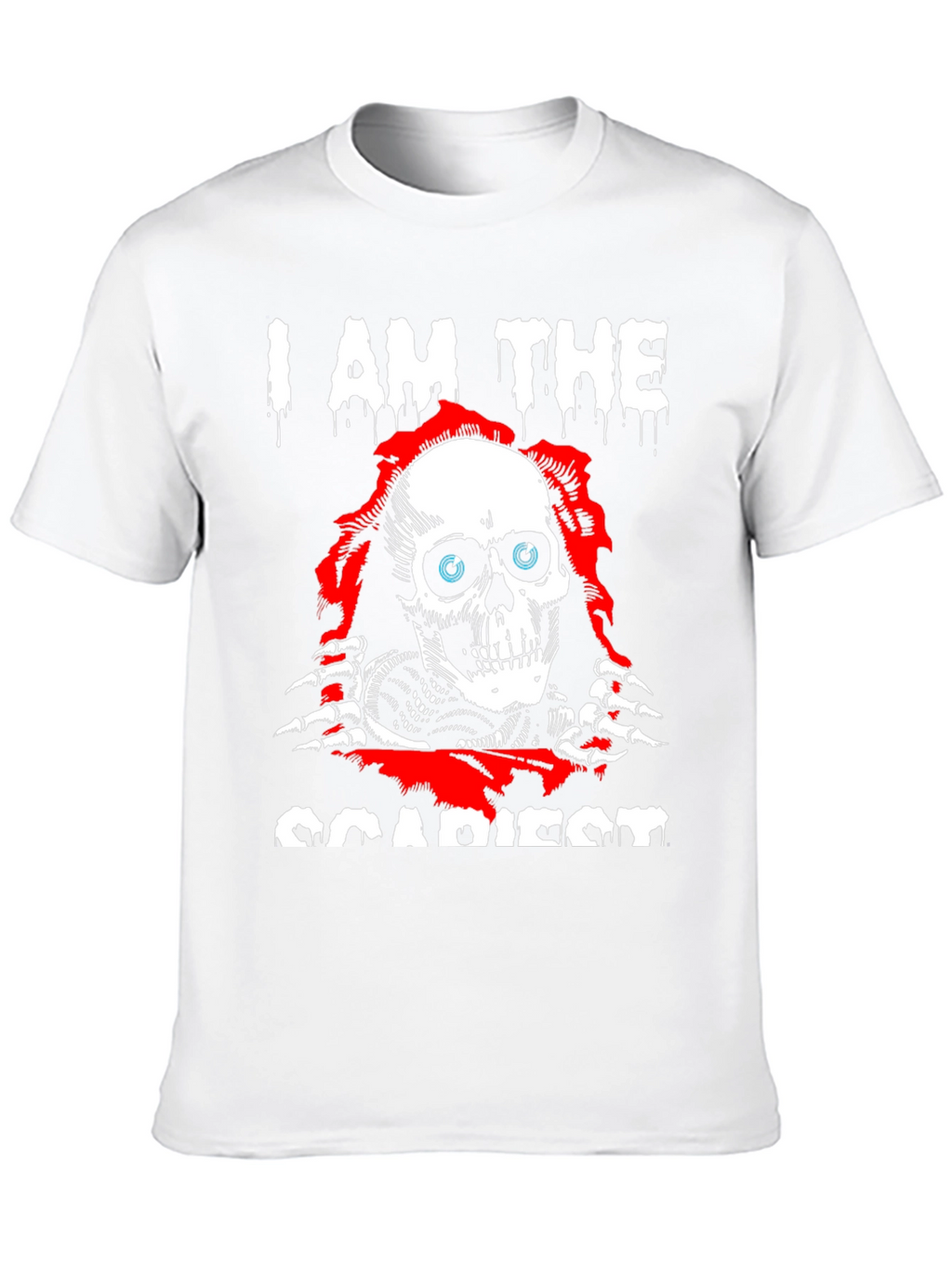 I Am The Scariest Skull Graphic Black T-Shirt