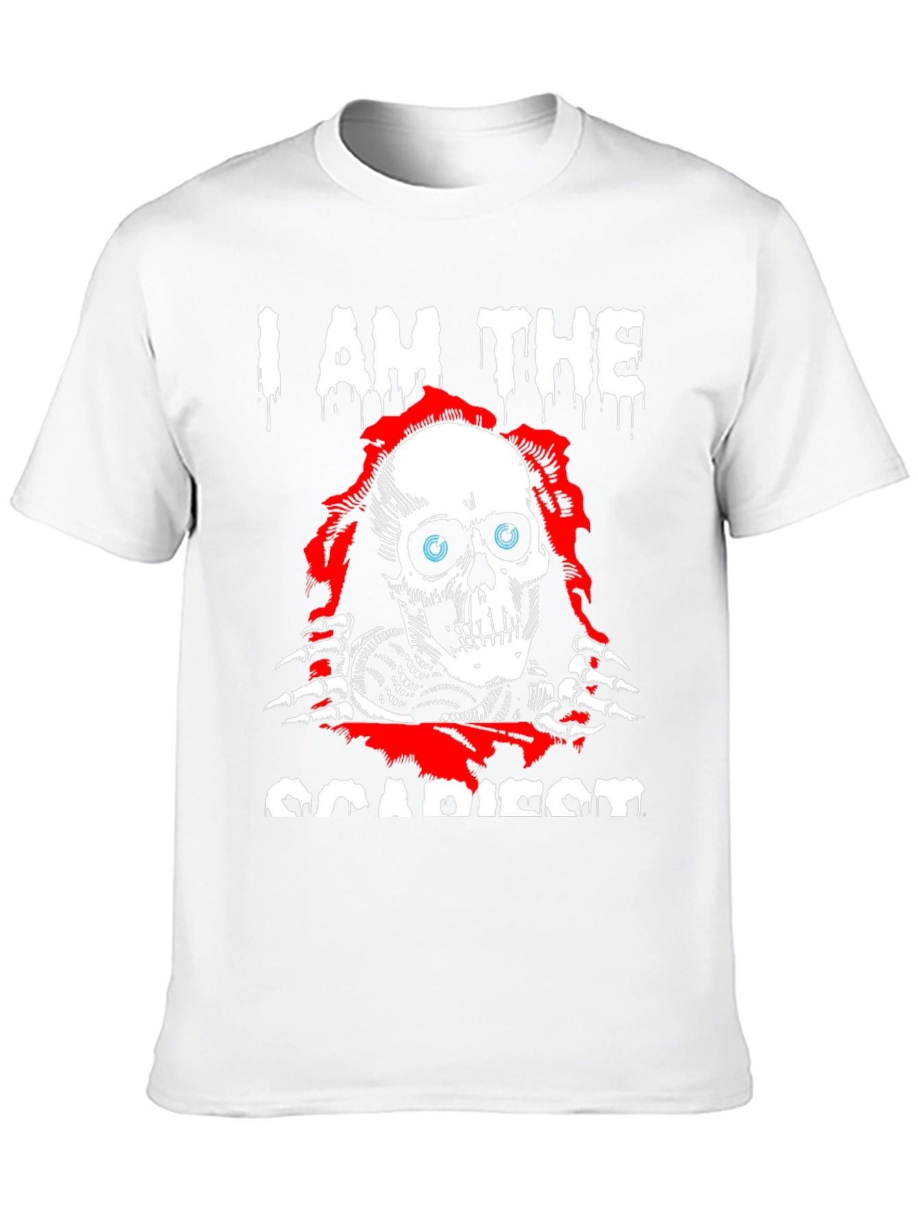 I Am The Scariest Skull Graphic Black T-Shirt
