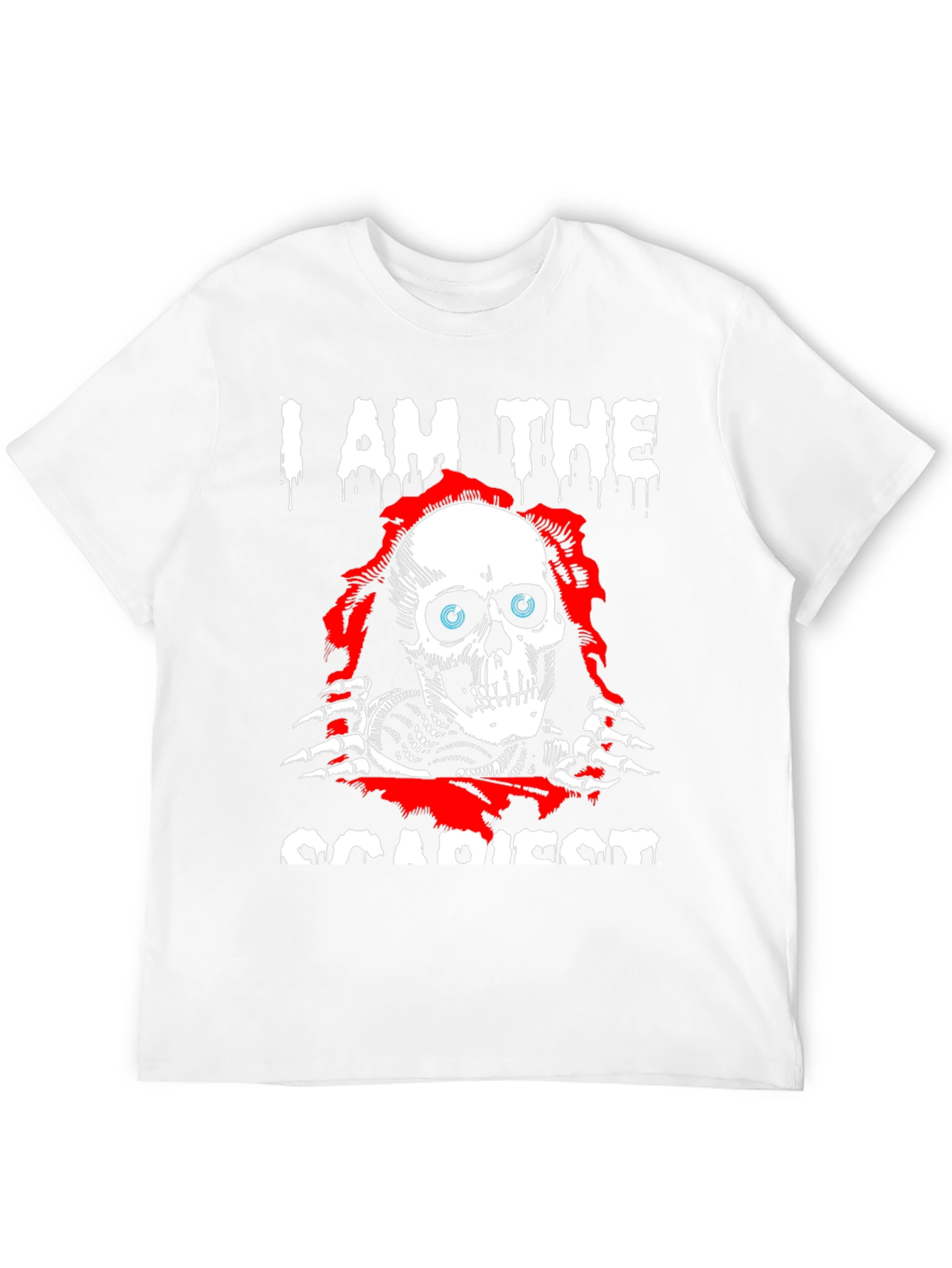 I Am The Scariest Skull Graphic Black T-Shirt