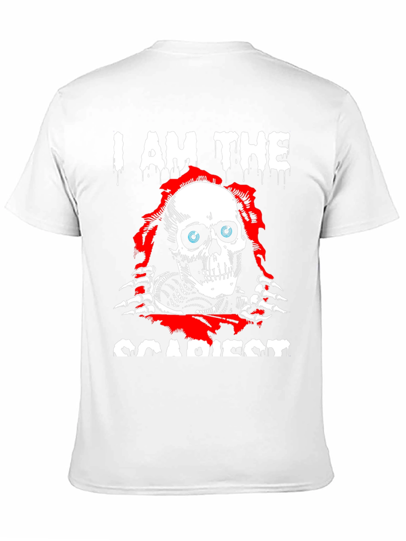 I Am The Scariest Skull Graphic Black T-Shirt