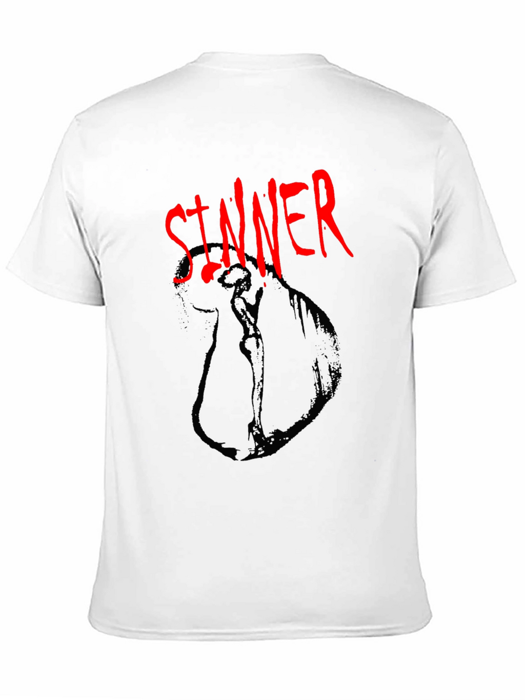 Sinner Graphic Tee - Dark Humor Fashion